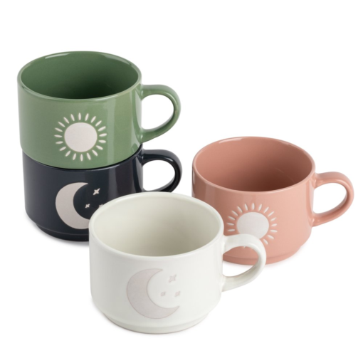 Stackable Ceramic Coffee Mug