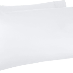 400 Thread Count Cotton Pillow Cases - Standard, Set of 2, White