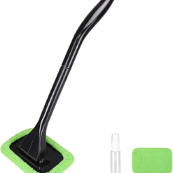 Windshield Cleaning Tool,  Microfiber Cloth Car Window Cleanser Brush with Detachable Handle Auto inside Glass Wiper Interior Accessories Car Cleaning Kit