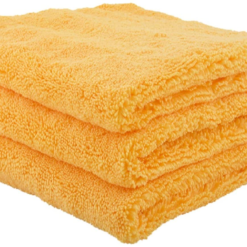 MIC_506_03 Professional Grade Premium Microfiber Towels, Gold (16 Inch X 16 Inch) (Pack of 3) - Safe for Car Wash, Home Cleaning & Pet Drying Cloths