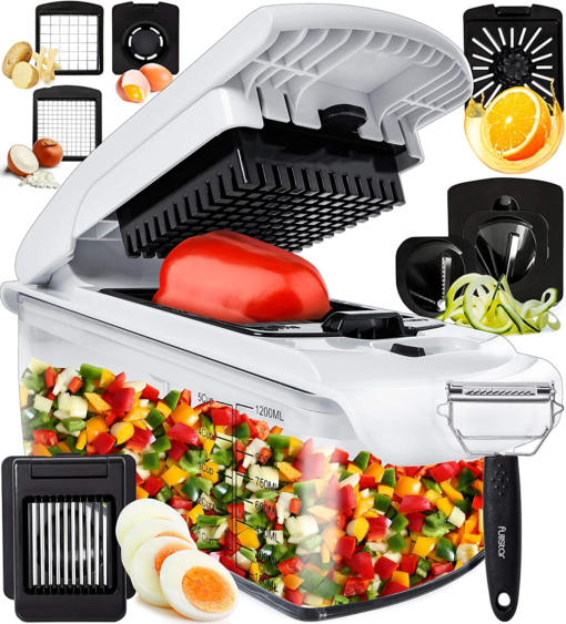 Deluxe Vegetable Chopper Kitchen Gifts 9-In-1