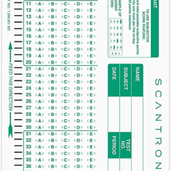 Official Scantron Brand 882-E Answer Sheet. (25 Pack)