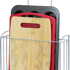 Cabinet Door Organizer Holder, Silver